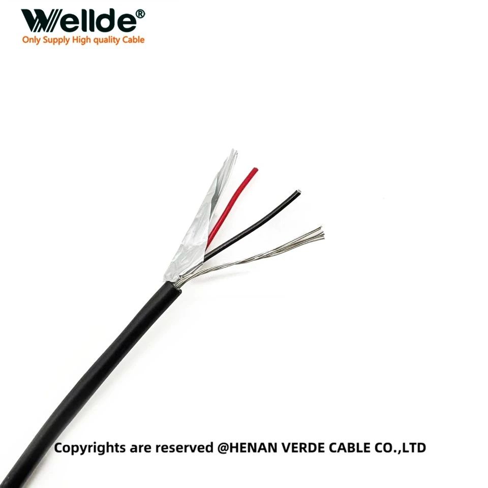 2-aderige 0,75 mm PVC-controle afgeschermde kabel