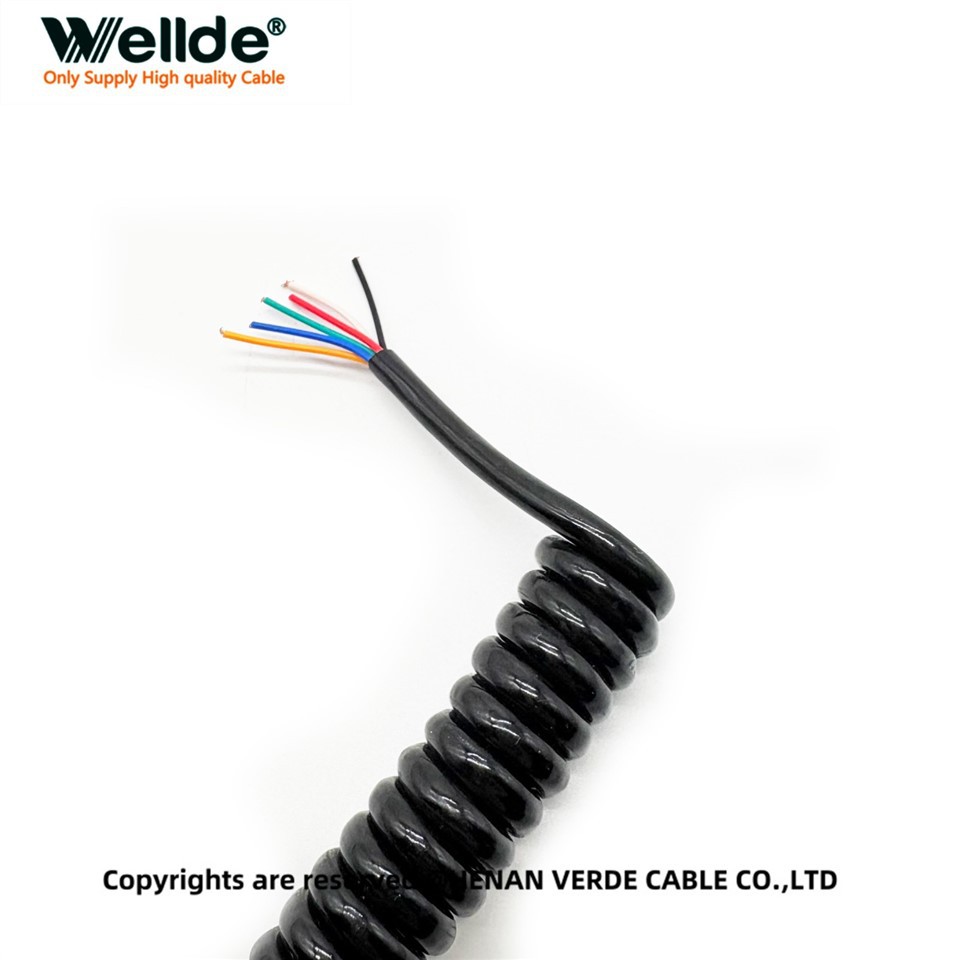 6 Core 0.12mm Coiled Cable high quality