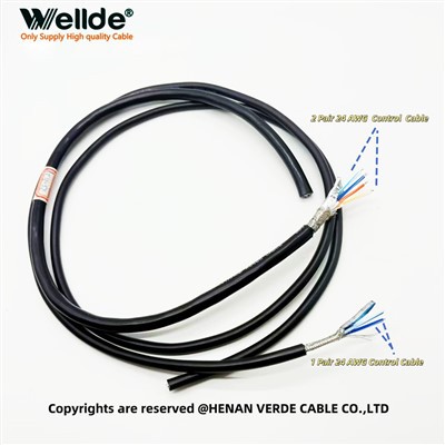 1 paar 0,2 mm RS485 afgeschermde kabel