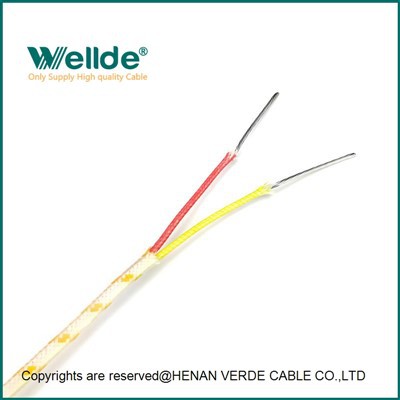 2-aderige 2,5 mm² compensatiedraad voor hoge temperaturen